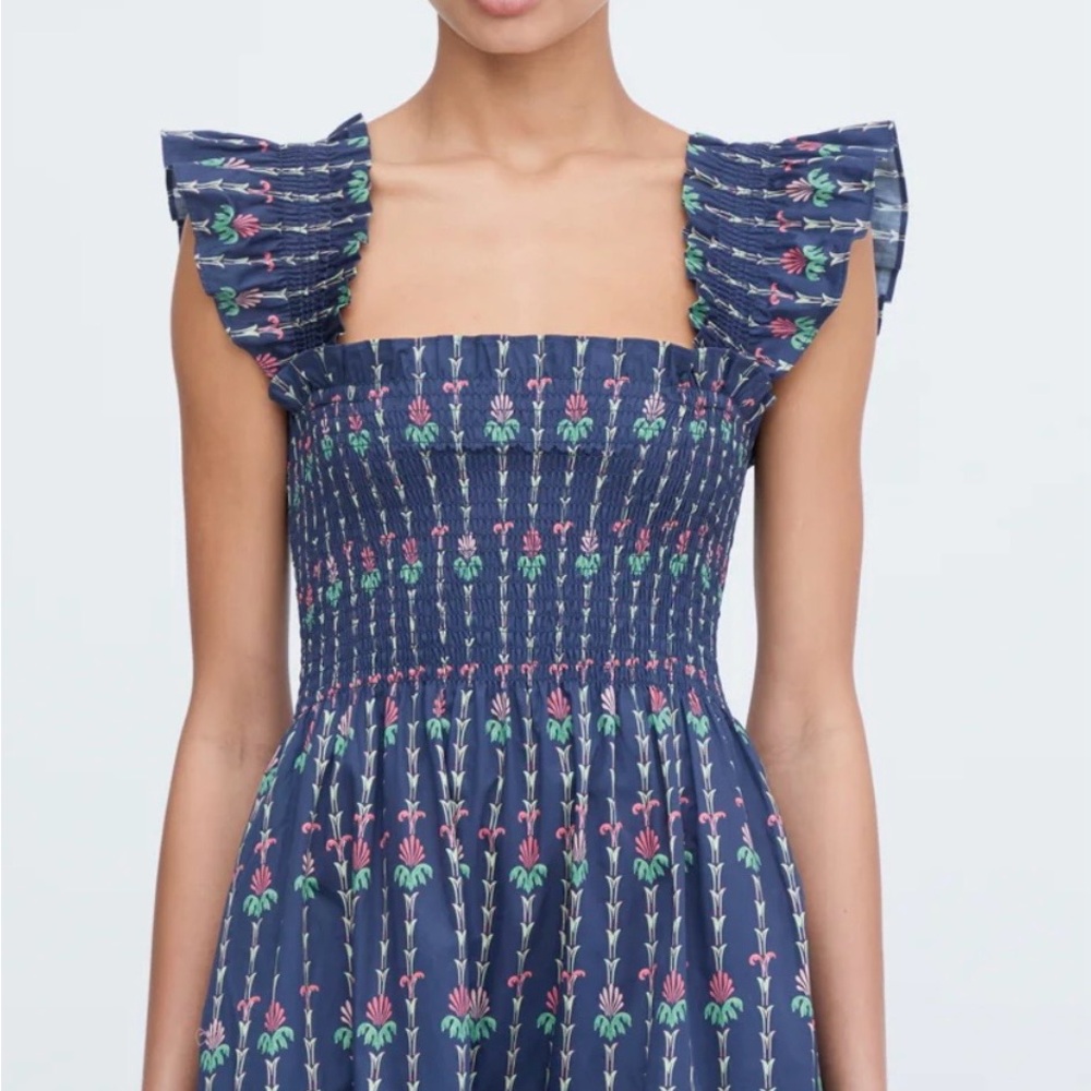 Hill House Ellie Nap Navy Floral Midi Dress